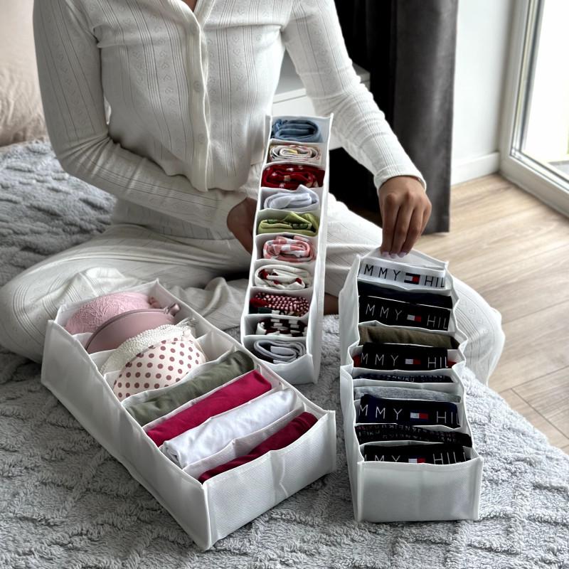 Набір гнучких органайзерів XS/S/M без картону Білий (SPB-3-white) - фото 2 Набір гнучких органайзерів XS/S/M без картону Білий (SPB-3-white) - фото 2