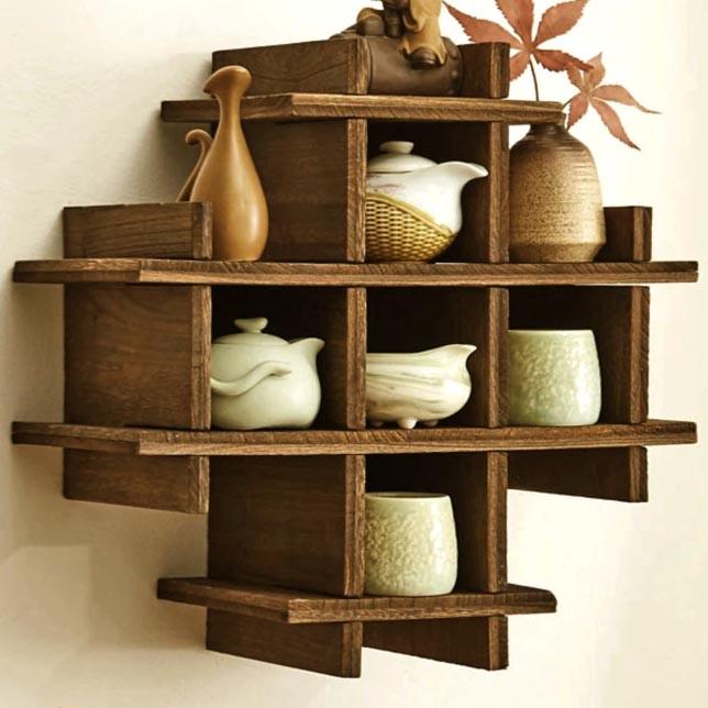 Полка для кружек из дерева Вавалати Латте (СДК-010716)