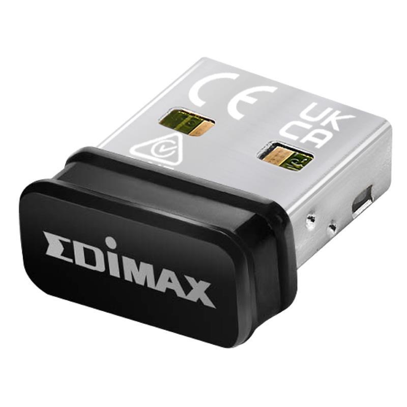Сетевой адаптер Wi-Fi EDIMAX AC600 Wi-Fi 5 Nano USB Black (EW-7811ULC)