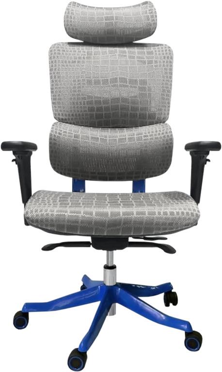 Кресло геймерское GT Racer X-626 Grey/Blue - фото 2