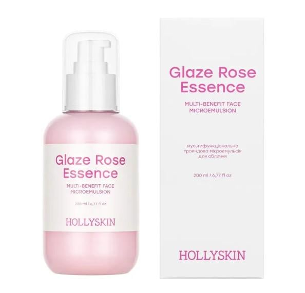 Микроэмульсия розовая для лица HOLLYSKIN Glaze Rose Essence 200 мл