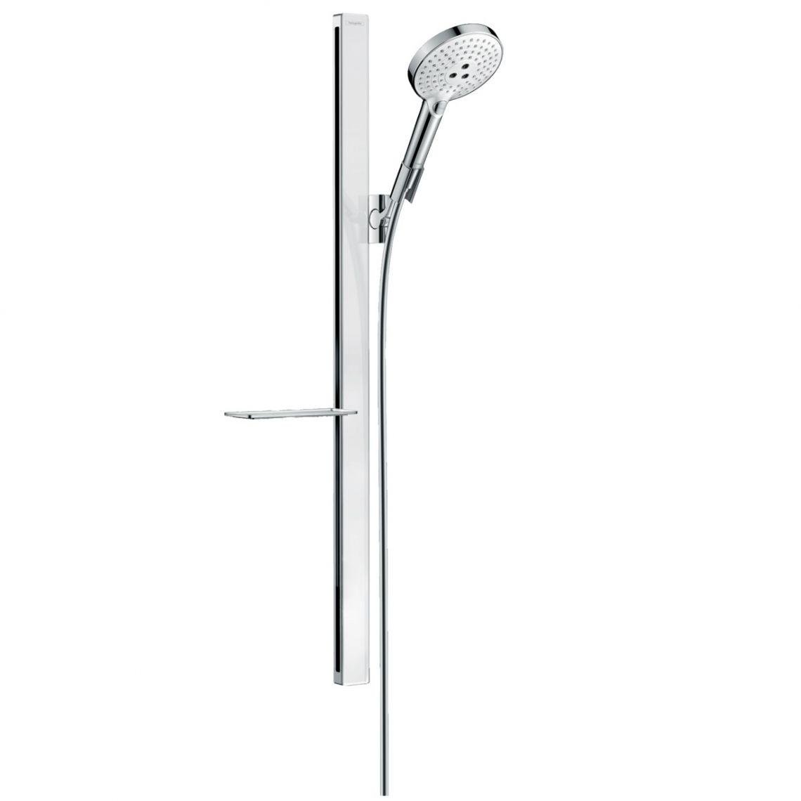 Душовий набір Hansgrohe Raindance Select 3Jet EcoSmart 9 л/хв 120x90 см White/Chrome (27649400)