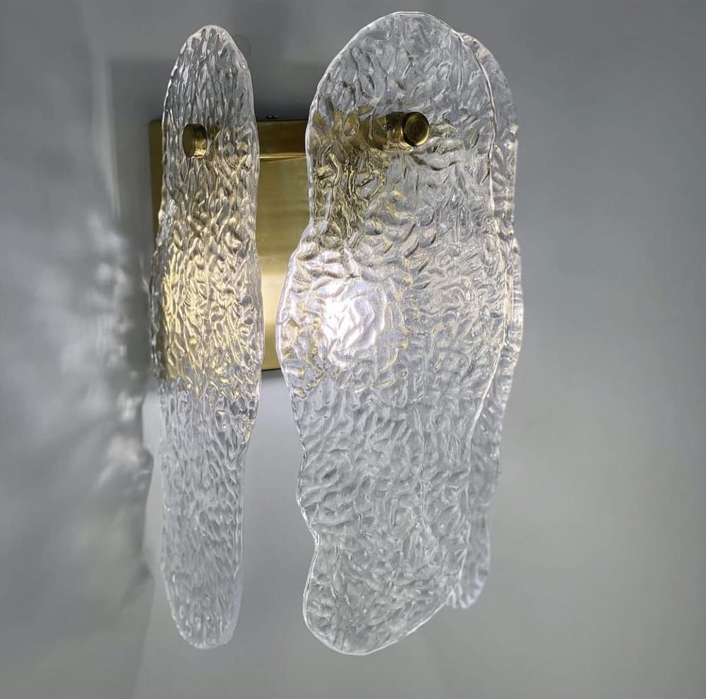 Бра Wave shaded с фактурными стеклянными пластинами (MB 2001-1)