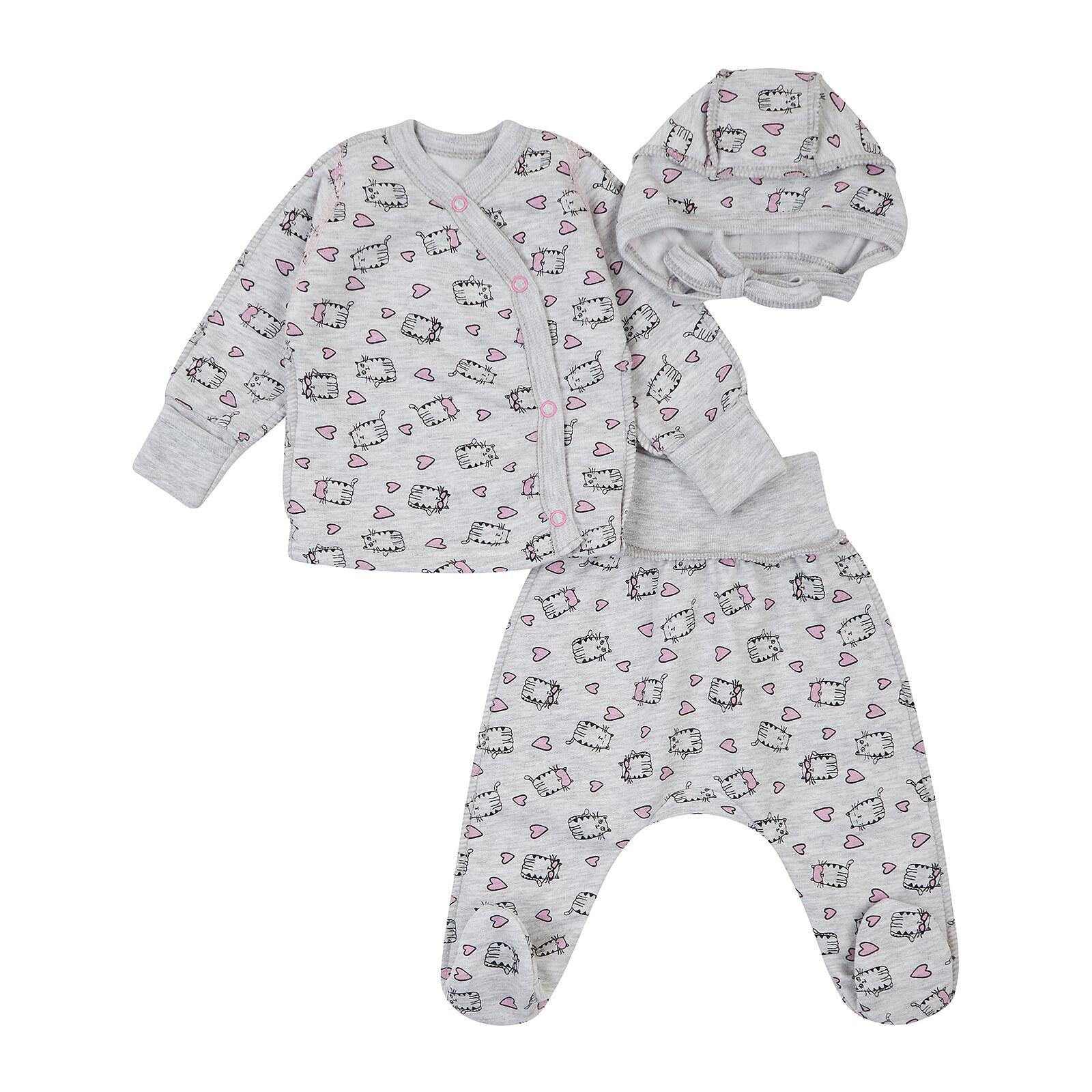 Комплект детский из льи/ползунов и чепчика р. 56 (К1ФТ003)