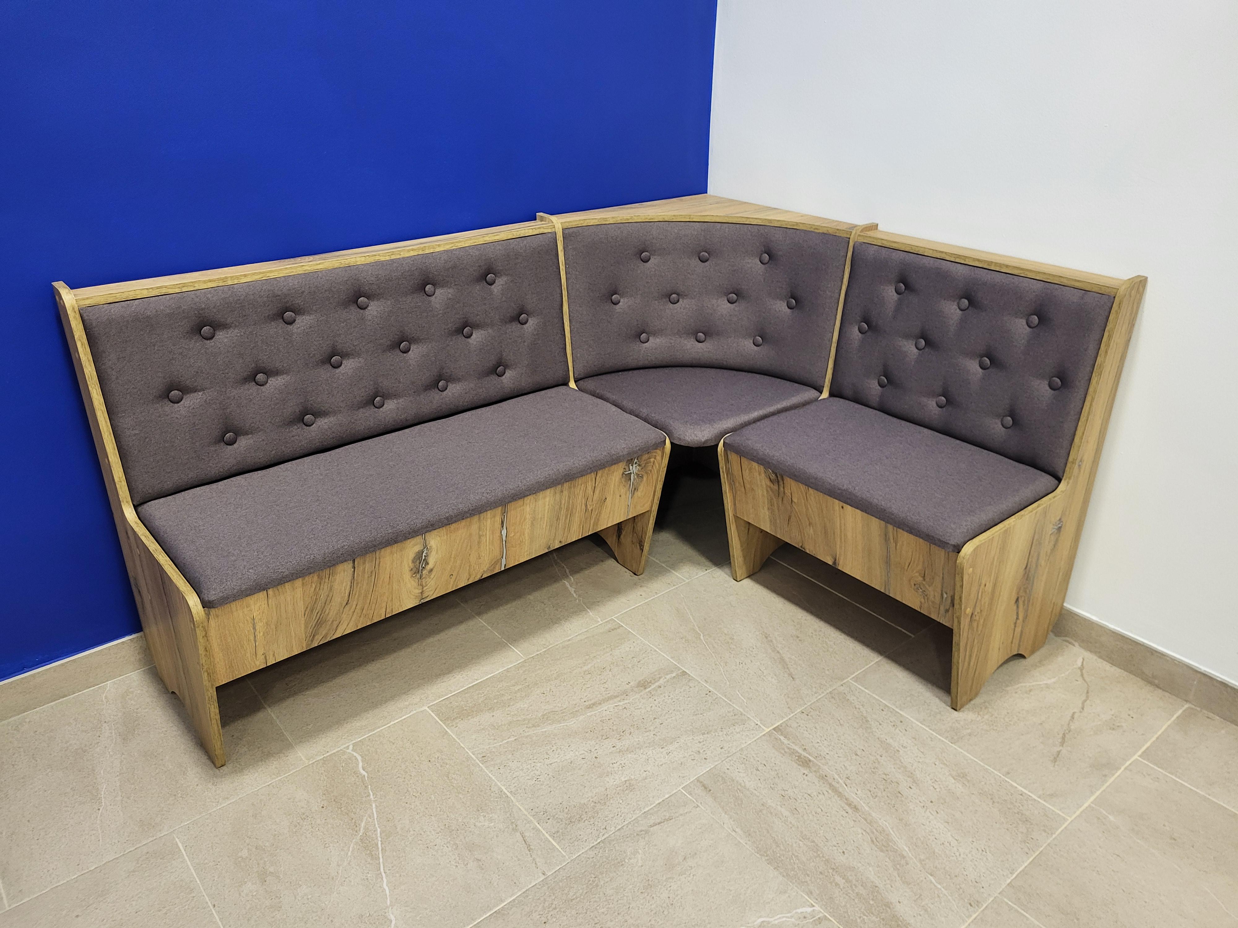 Кухонный уголок Семейный 113,5х153,5 см Дуб Флагшток/Бонус Нова (K-DF-BN)