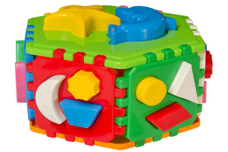 Игрушка сортер-пазл Технок Умный малыш 23х23х15,5 см Разноцветный (2445)
