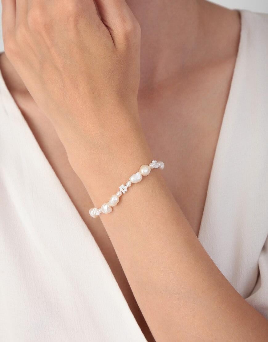 Браслет White Love жіночий SILVER STORIES білий One size