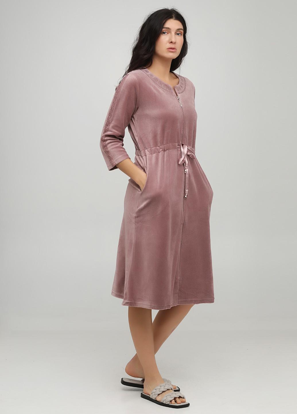 Домашний женский халат Romeo Life 5XL Пудровый (3592-23) Домашний женский халат Romeo Life 5XL Пудровый (3592-23)