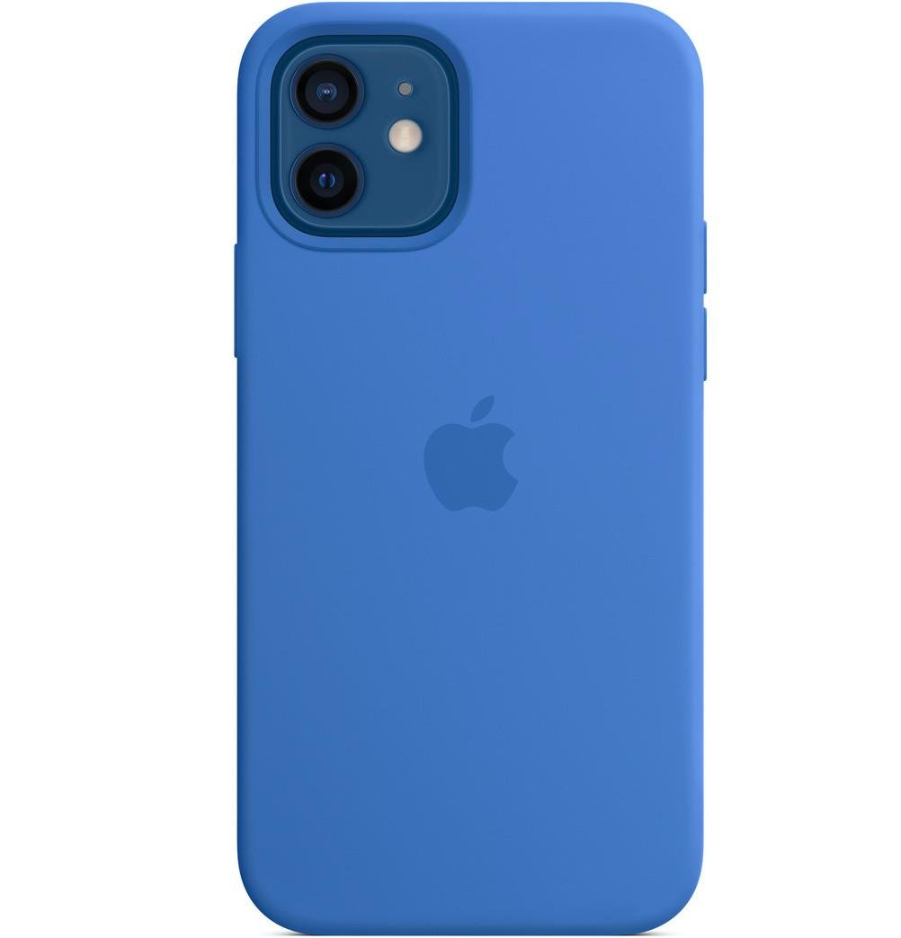 Силіконовий чохол-накладка Apple Silicone Case for iPhone 12/12 Pro, Capri Blue (HC)(A)