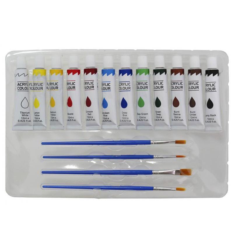 Фарби олійні WW01650ST 12 кол 12 мл на палітрі з пензликами - фото 3 Фарби олійні WW01650ST 12 кол 12 мл на палітрі з пензликами - фото 3