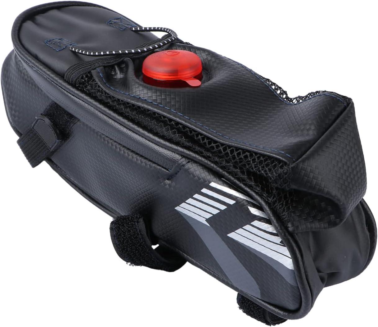 Сумка велосипедная 3в1 с мигалкой под флягу влагостойкая (VR-10395)