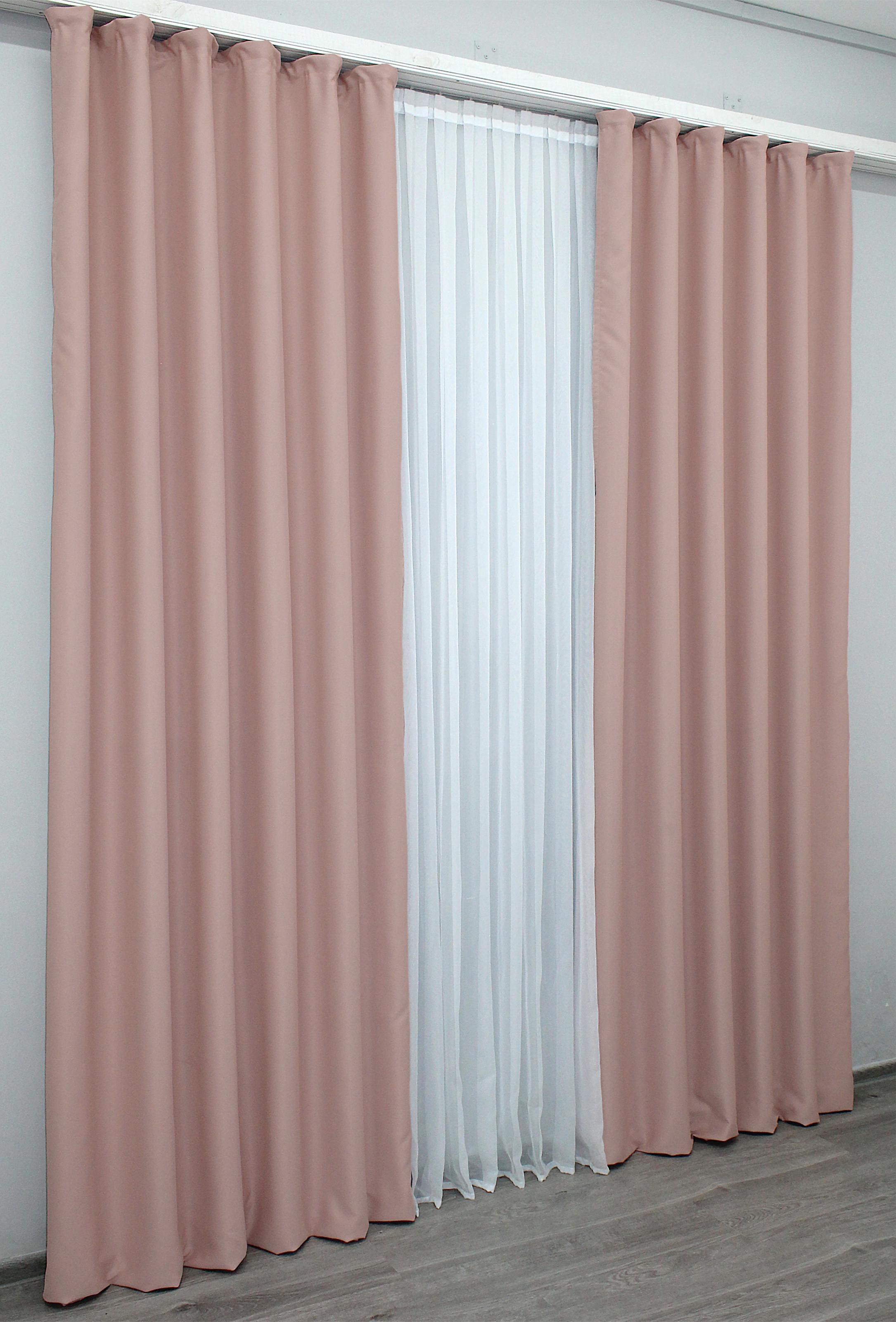 Комплект штор VR-Textil Midnight № 1226ш блэкаут 150х290 см 2 шт. Светло-пудровый (33-0072) - фото 5 Комплект штор VR-Textil Midnight № 1226ш блэкаут 150х290 см 2 шт. Светло-пудровый (33-0072) - фото 5