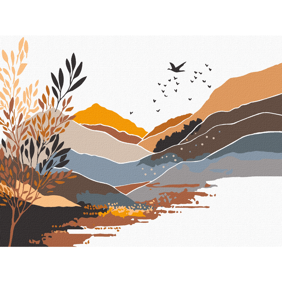 Картина за номерами ROSA з мольбертом Загадковий краєвид 15х20 см (Az1-4823098540540)