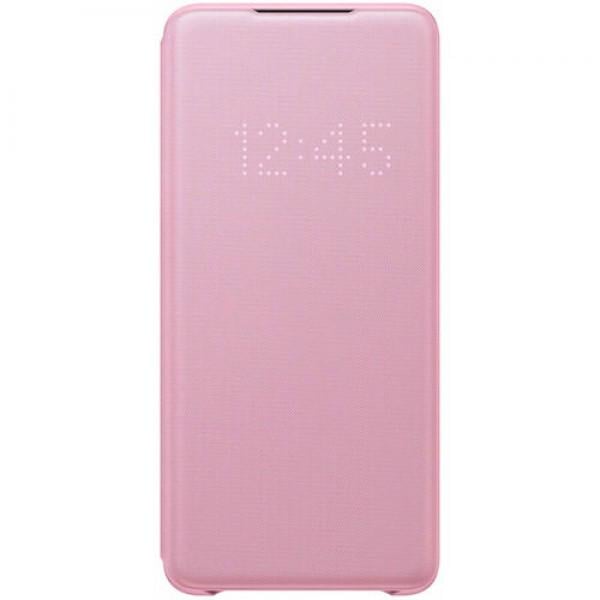 Смарт чехол книжка Samsung Galaxy S20 Plus SM-G985 LED Wallet Cover Pink Розовый - фото 1