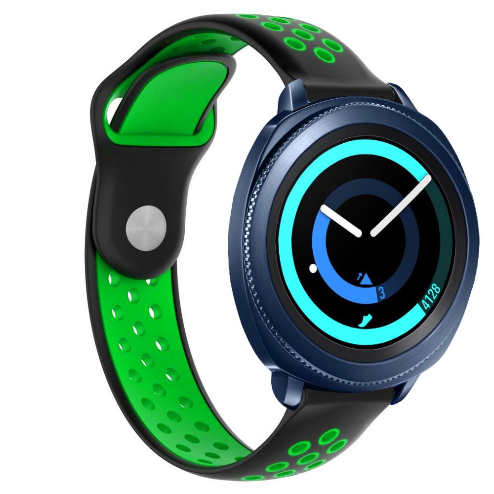 Ремешок Sport для Samsung Gear Sport Black Green (13350-4A)
