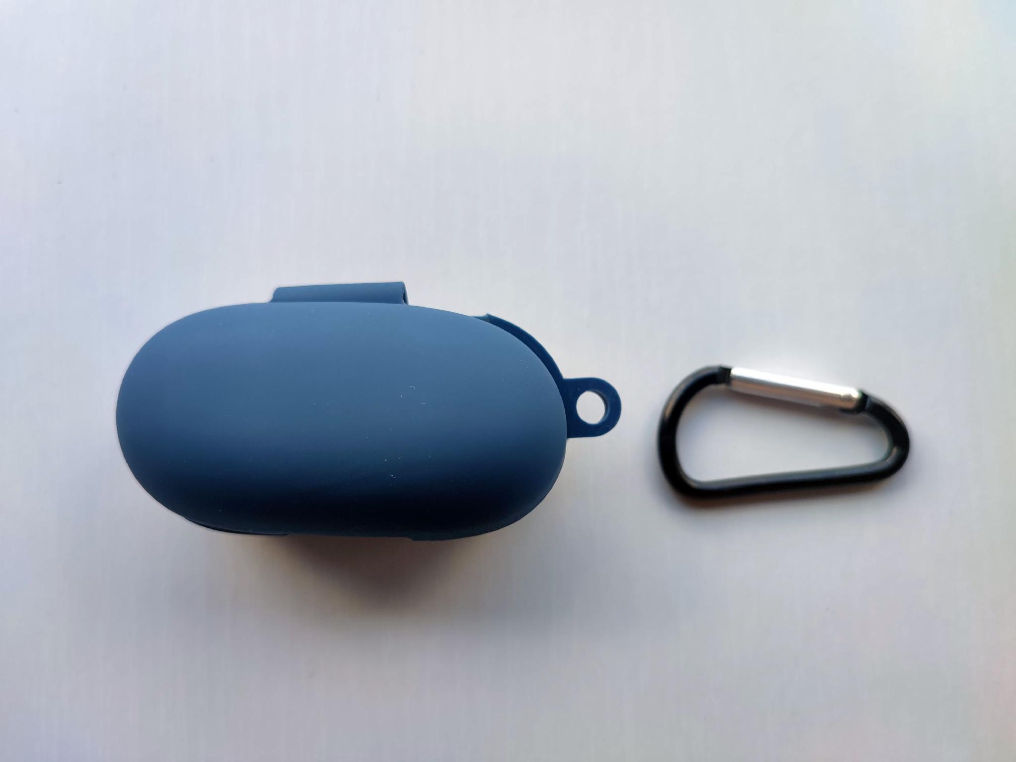 Чехол для наушников-гарнитуры Xiaomi Haylou GT1/GT1 Plus True Wireless Sports Bluetooth Headset силиконовый с фиксатором Темно-синий (238505)