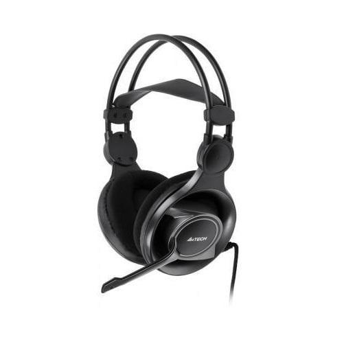 Наушники проводные A4tech HS-100 Black - фото 1