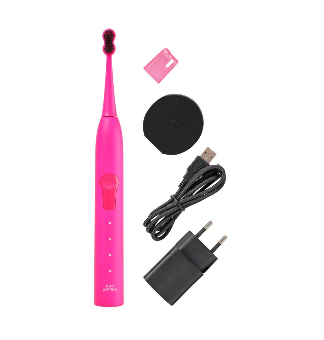 Зубна щітка звукова гідроактивна Black Whitening ІІ Shocking Megasmile Pink (7640131971775) - фото 3