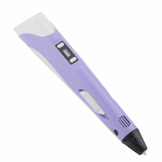 Ручка 3D для рисования и творчества PEN c LCD дисплеем Violet (23250491)