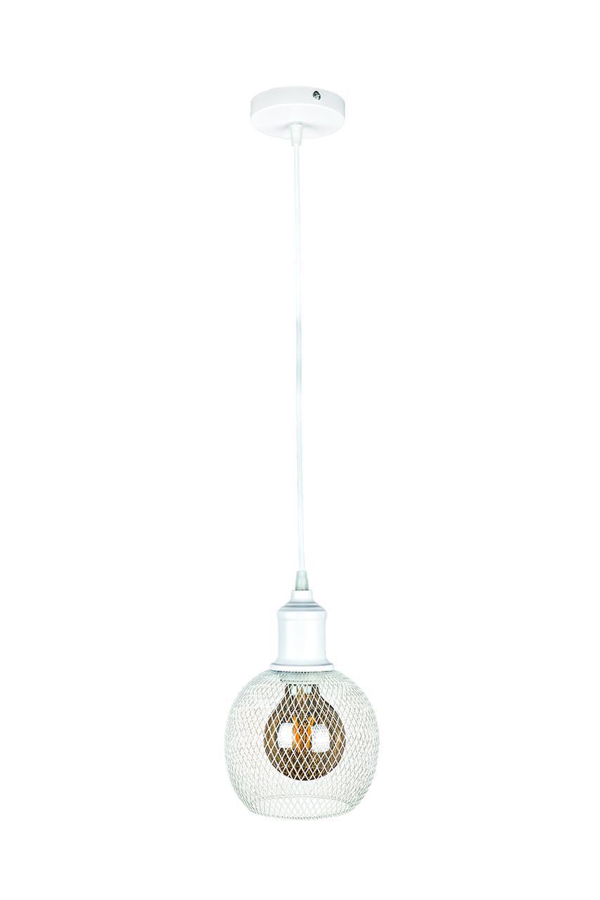 Подвесной светильник Levistella 907011F-1 с металлическим фигурным плафоном Белый (1887929407)
