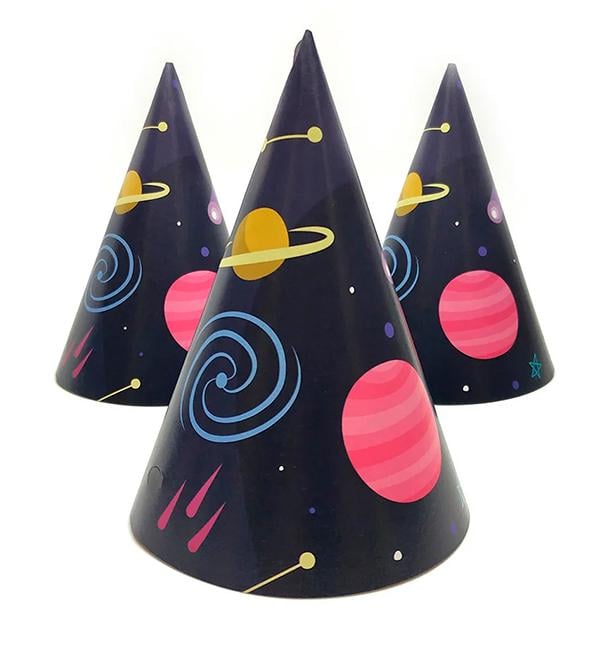 Колпачки бумажные Космос 15 см 5 шт. (513942) Колпачки бумажные Космос 15 см 5 шт. (513942)