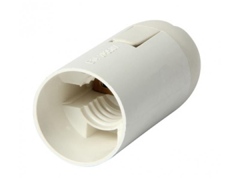 Патрон для ламп пластиковий Е14 Білий