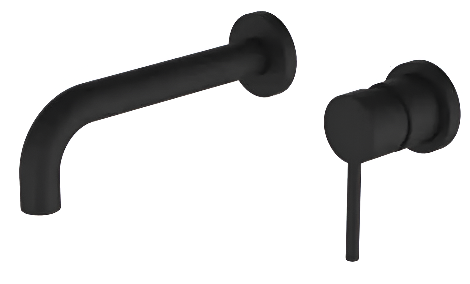 Смеситель для раковины встраиваемый Wezer EKO10A-01ВLACK нержавеющая сталь Черный