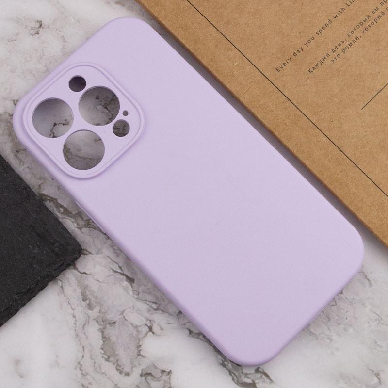 Чехол Silicone Case Full Camera Protective (AA) NO LOGO для Apple iPhone 15 Pro Max (6.7") Сиреневый | Lilac - фото 5