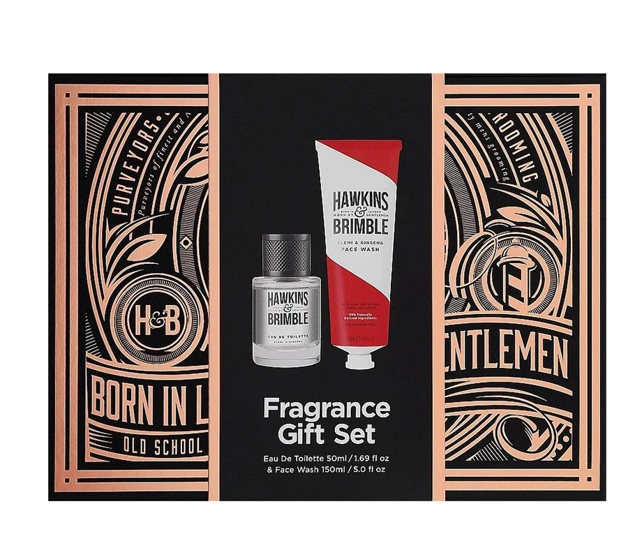 Подарунковий парфумований набір Hawkins & Brimble Elemi & Ginseng туалетна вода 50 мл/гель 150 мл (60745)
