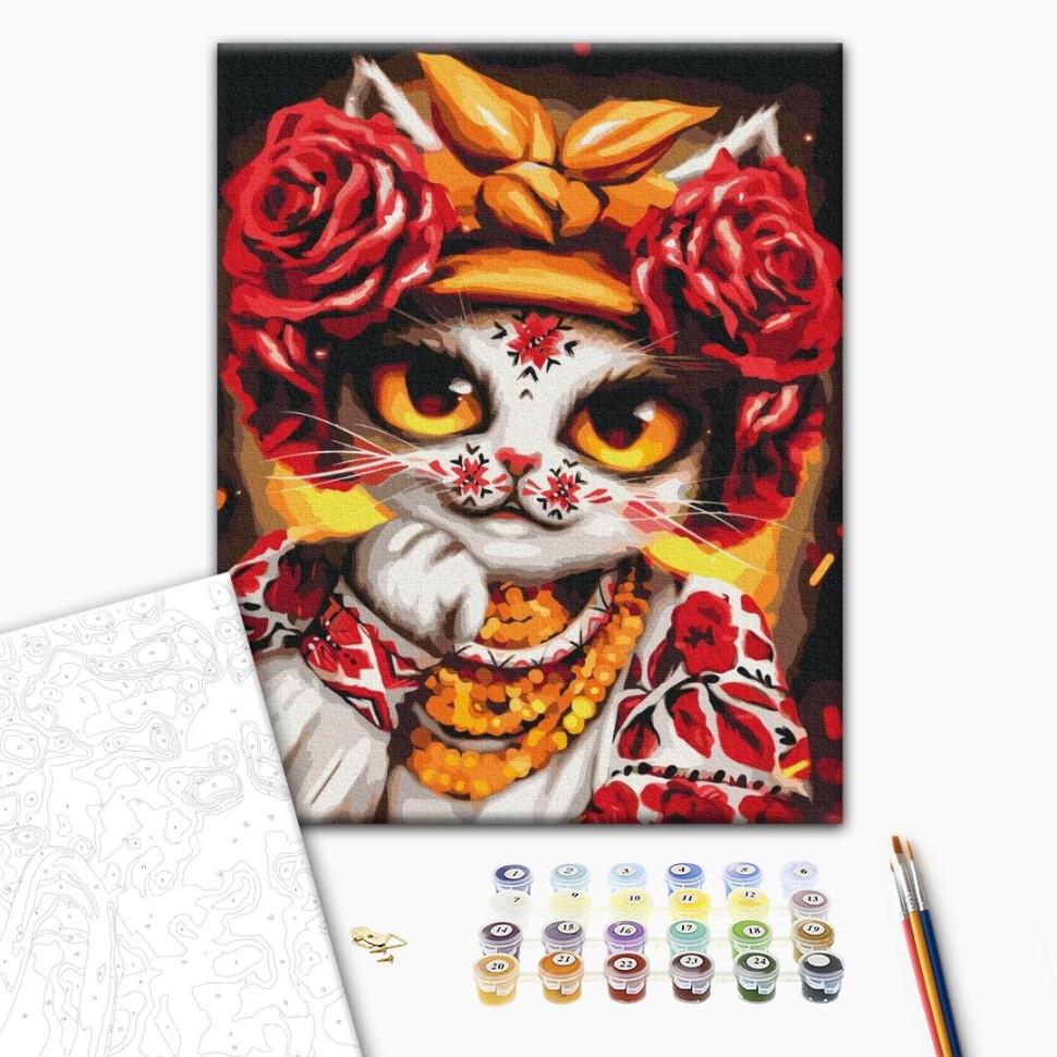 Картина за номерами Brushme Кіт Роза Маріанна Пащук BS53351 40x50 см (RLT27161) Картина за номерами Brushme Кіт Роза Маріанна Пащук BS53351 40x50 см (RLT27161)