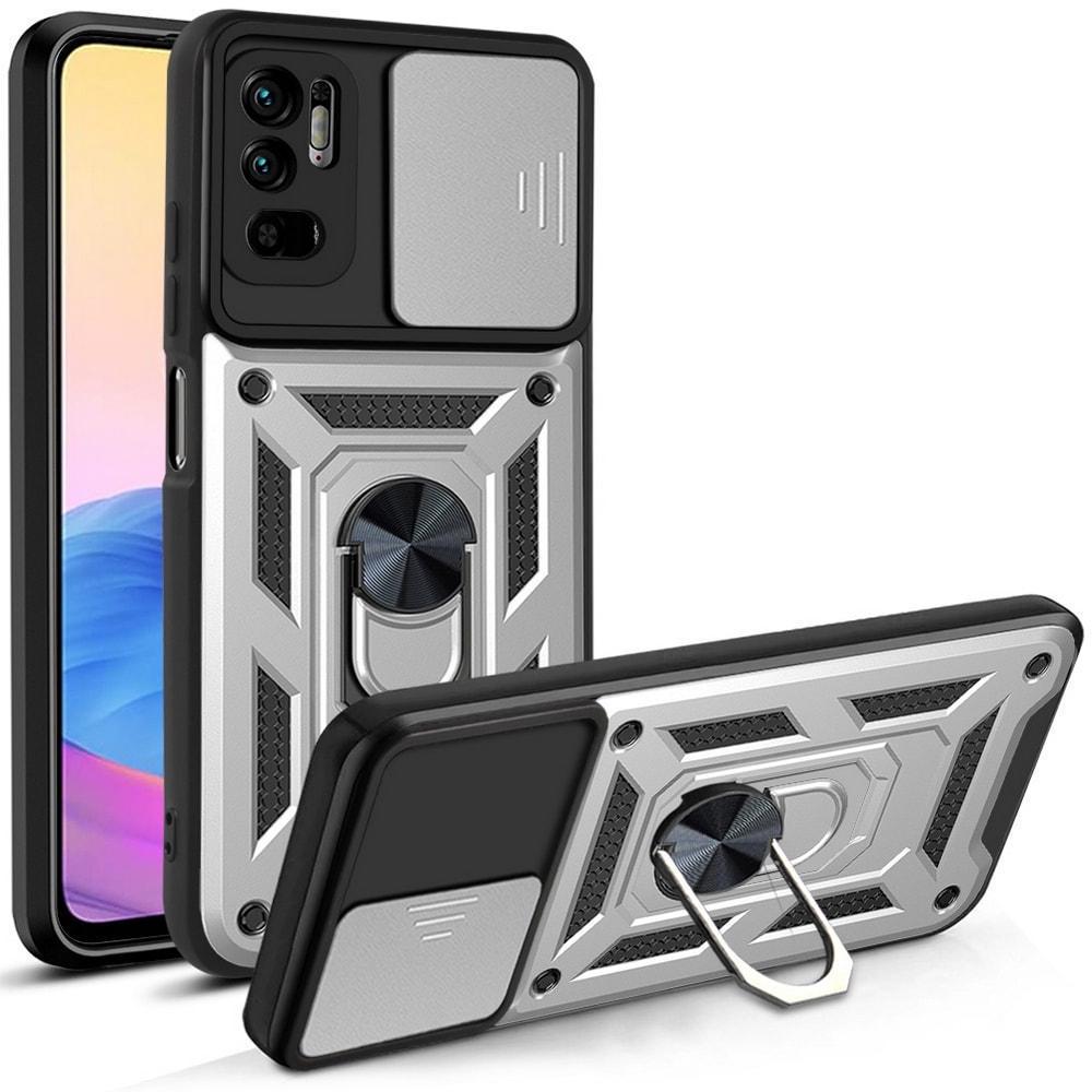 Чехол с защитой камеры 3DGuard Xiaomi Redmi Note 10 5G Silver (33874-59)