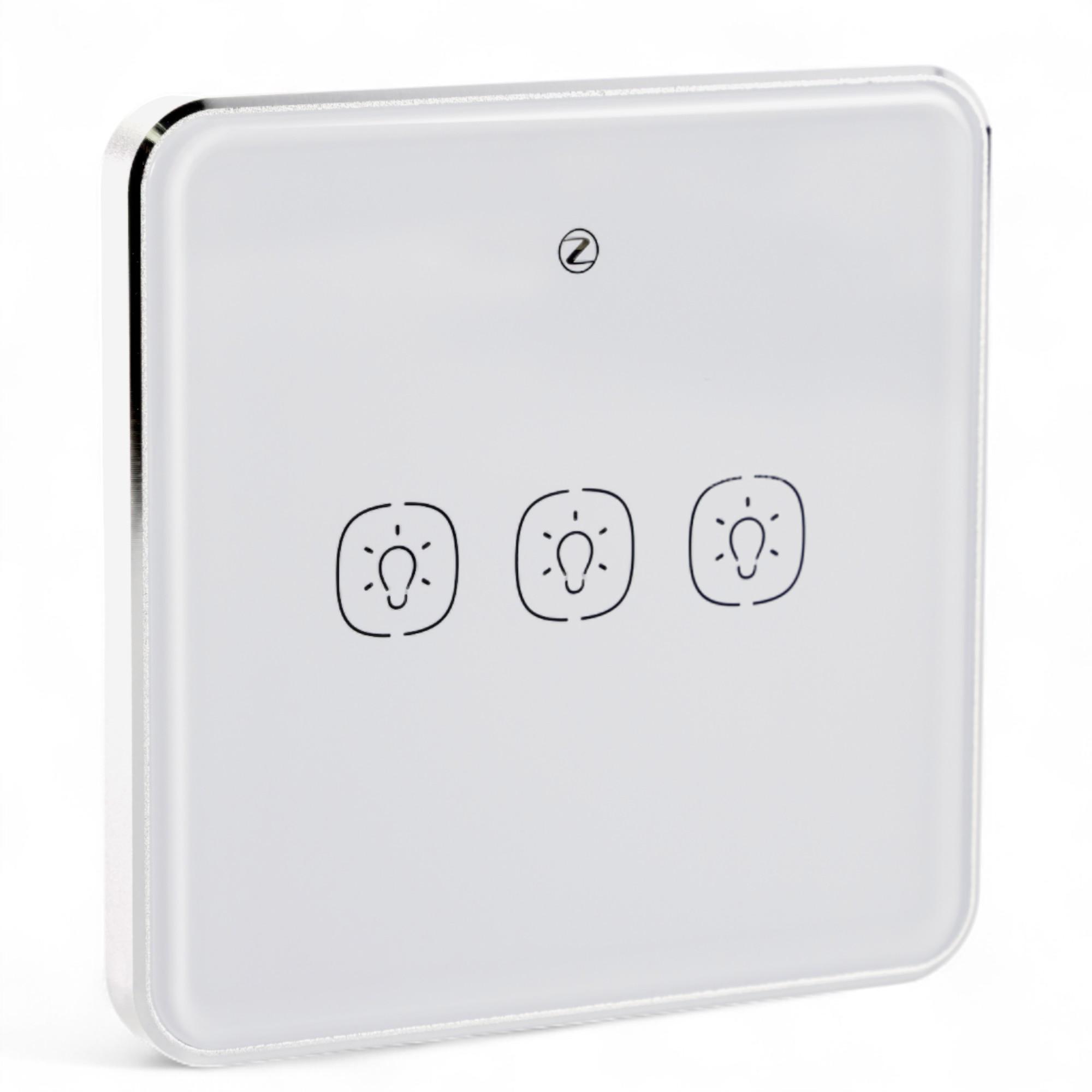 Умная сенсорная кнопка-выключатель Tervix Pro Line ZigBee Touch Switch 3 клавиши (TRV-438031)