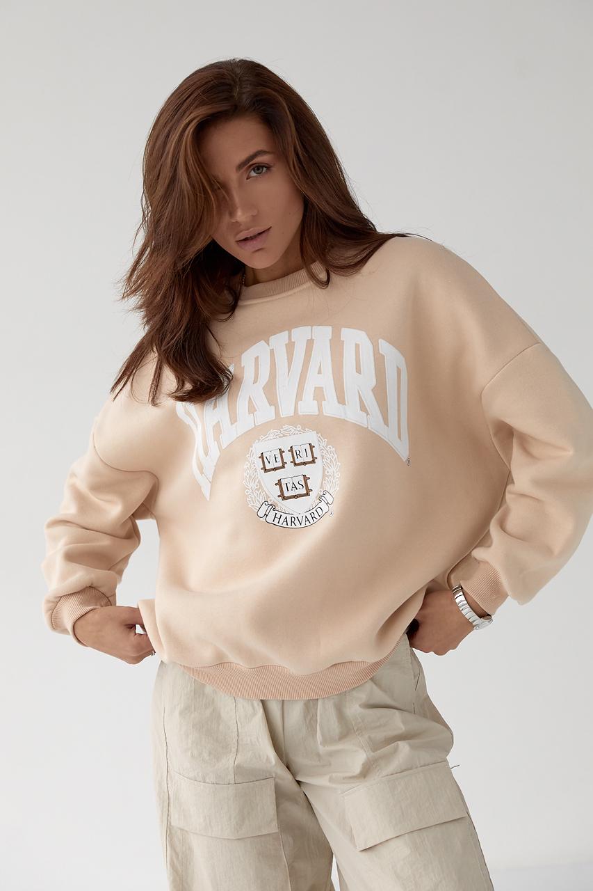Свитшот теплый "Harvard" M Бежевый (9441431)