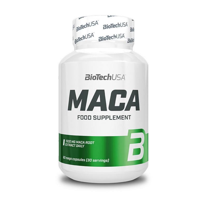 Мака перуанская экстракт BioTech Maca 1500 мг на 2 шт. 60 капс.