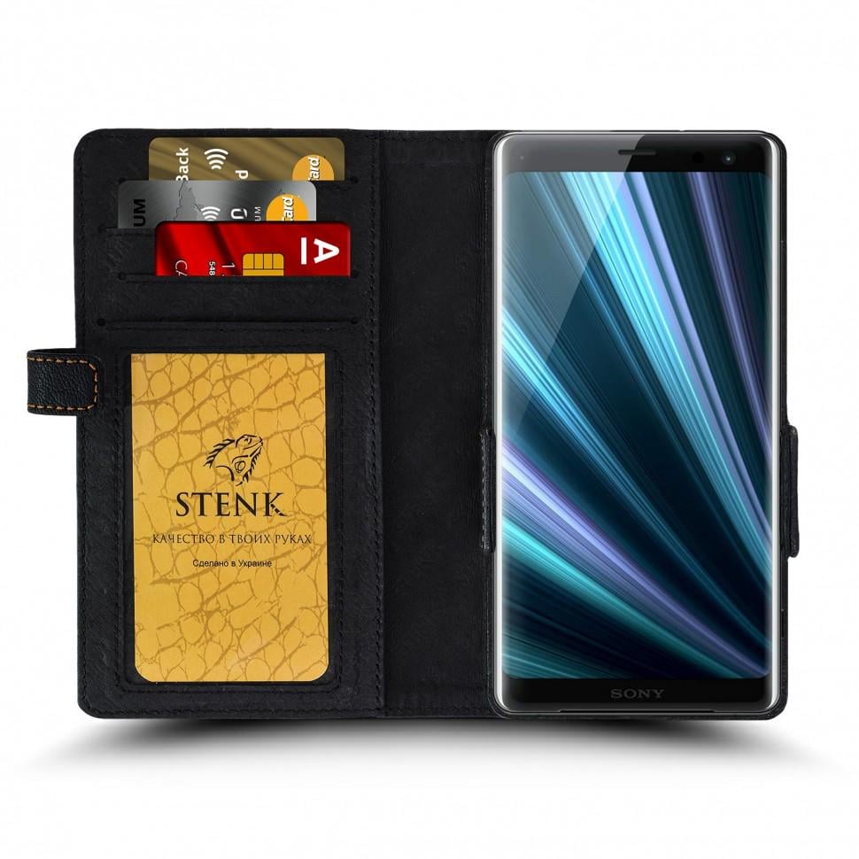 Чехол книжка Stenk Wallet для Sony Xperia XZ3 Черный (62965)