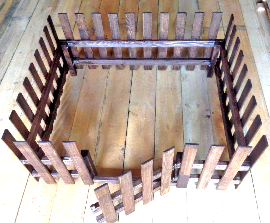 Вольер для щенков из дерева Алжир 80х100 см Капучино (ВОС-60100609)