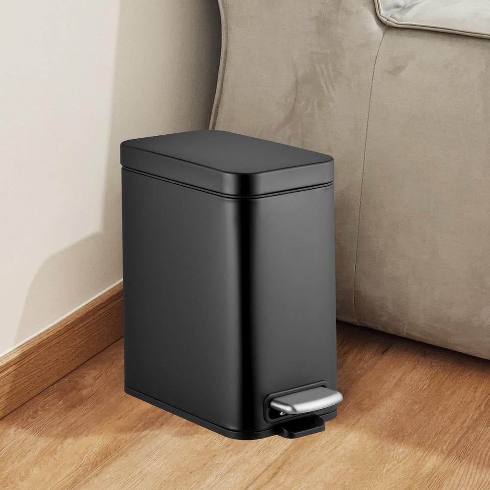 Відро для сміття з плавним закриттям MIXXUS Premium Quadro-TC0105 прямокутне 5 л Black (MI7061) - фото 10