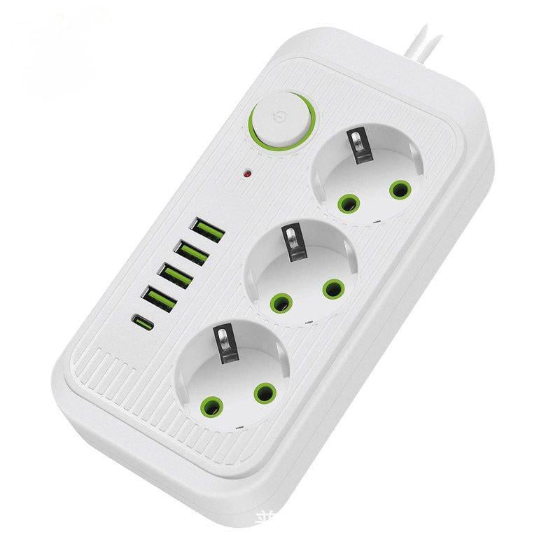 Сетевой фильтр питания UA Power Socket F09U 185см 3 розетки/4USB/Type-C Port Сетевой фильтр питания UA Power Socket F09U 185см 3 розетки/4USB/Type-C Port