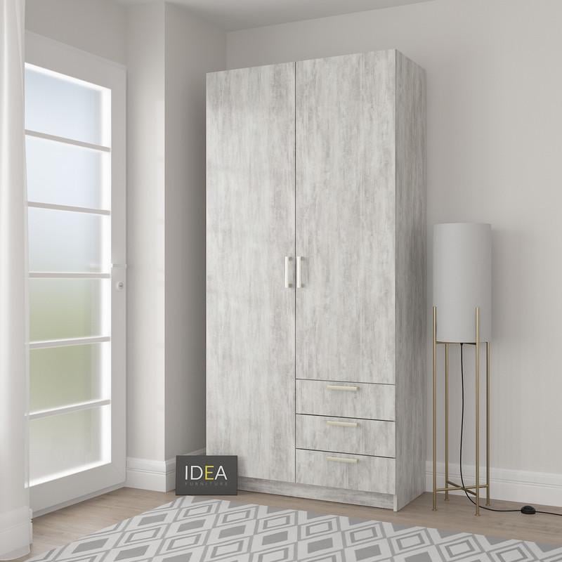 Шафа розпашна Idea Д-116 Бетон (2121)