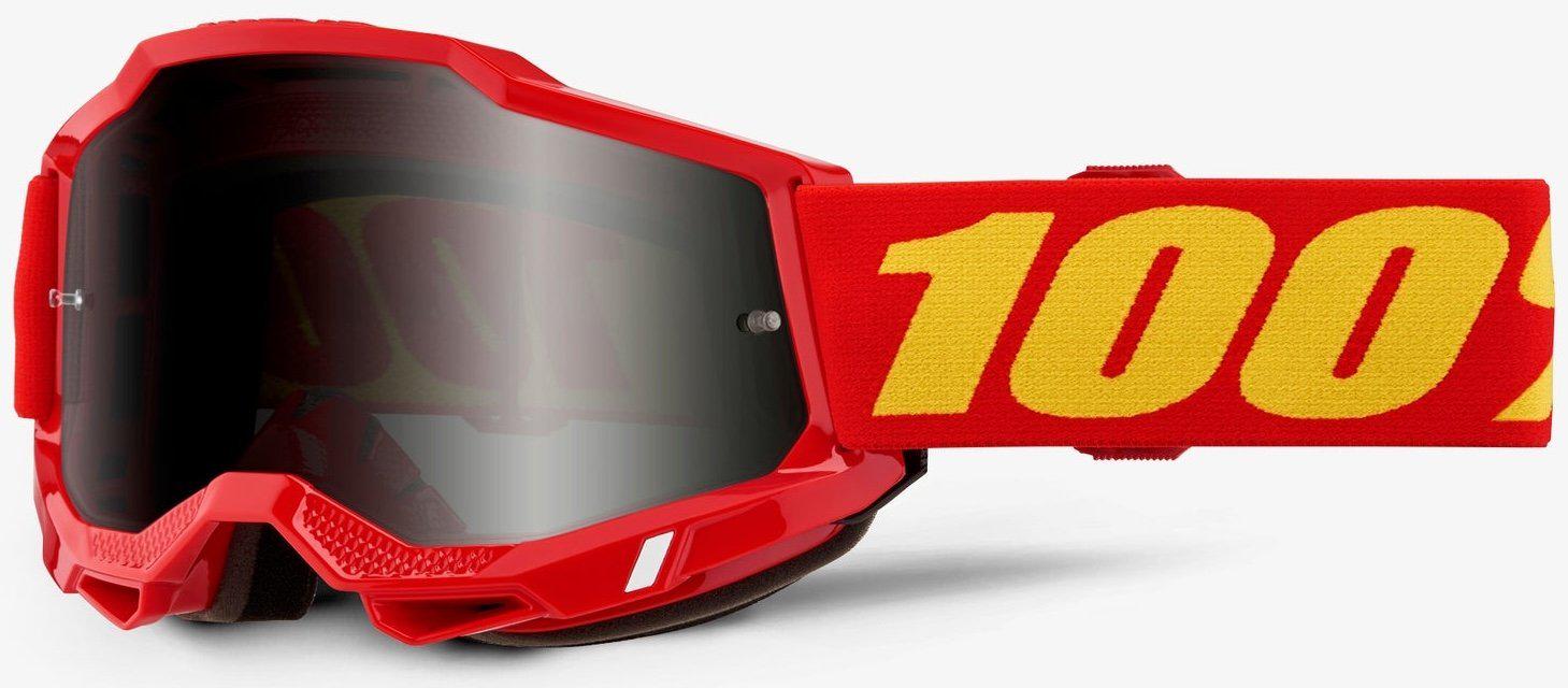 Мотоокуляри 100% ACCURI 2 SAND Goggle Red/Smoke Lens (34629)