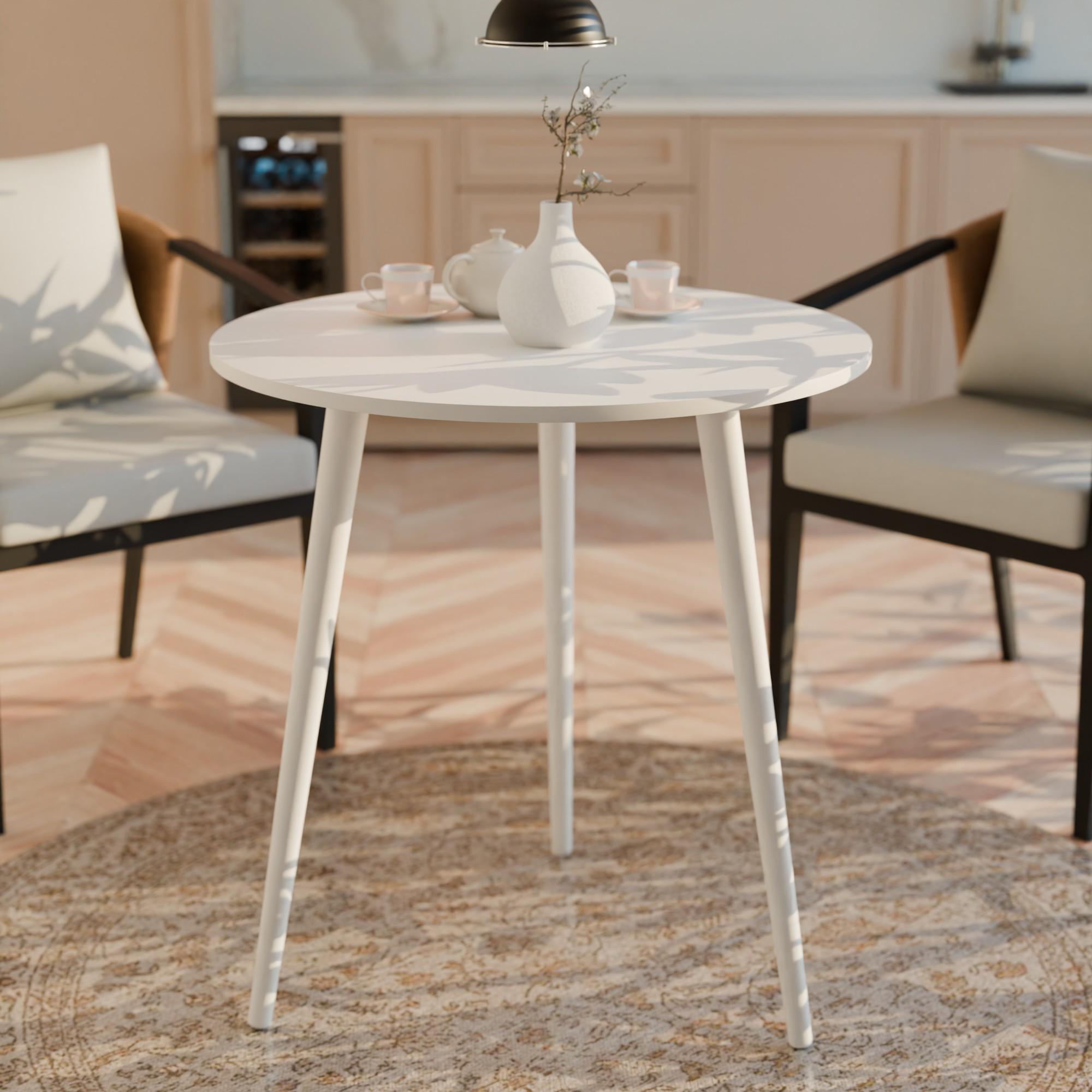 Круглый стол Неман СЭТ-3 Белый (558940) - фото 2 Круглый стол Неман СЭТ-3 Белый (558940) - фото 2