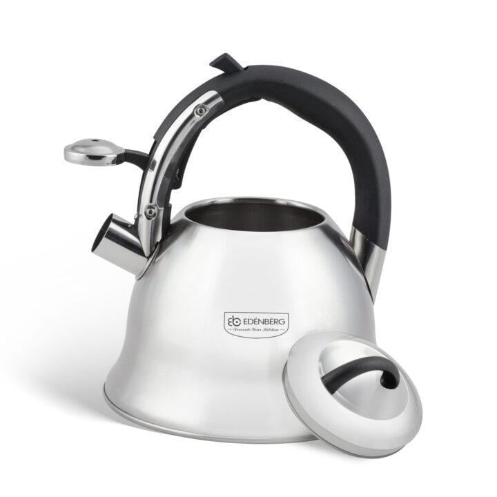 Чайник зі свистком для індукційної плити Edenberg EB-1977 з нержавіючої сталі 3 л (2530556628) - фото 6 Чайник зі свистком для індукційної плити Edenberg EB-1977 з нержавіючої сталі 3 л (2530556628) - фото 6