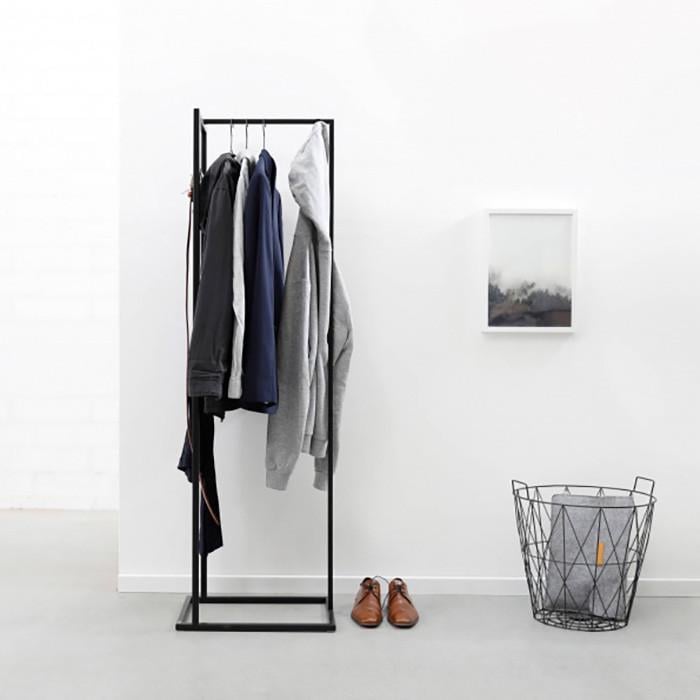 Металлическая вешалка-стойкая для комнаты или прихожей 160х60х40 см (MR4)