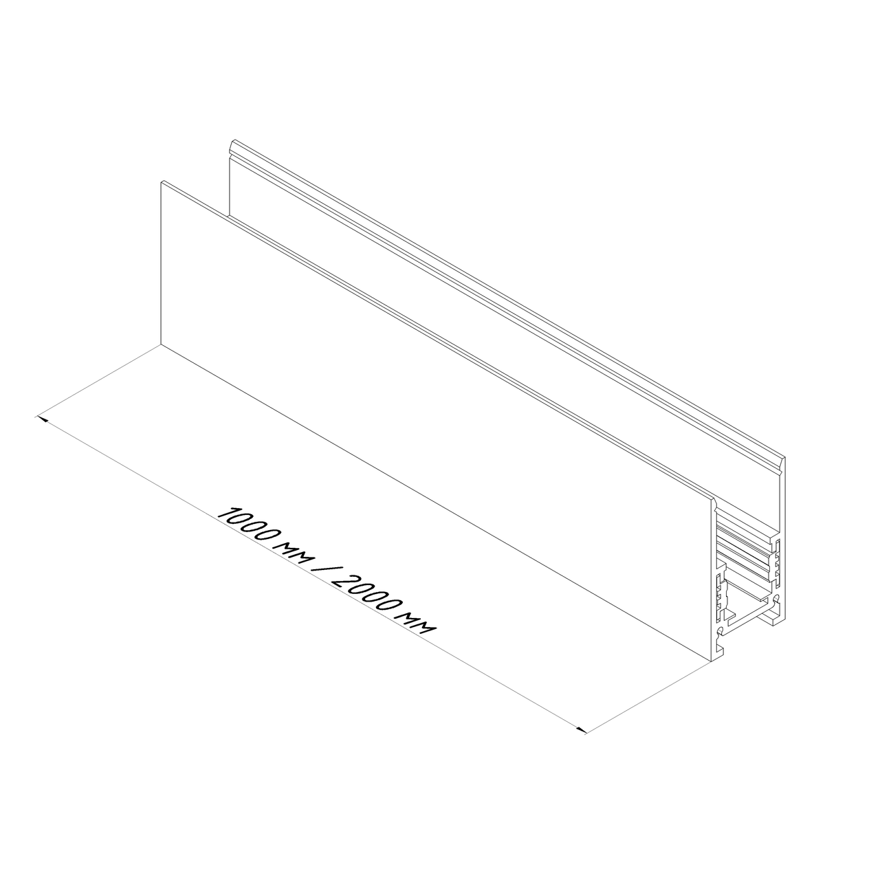 Шинопровід трековий магнітний OL12 48V накладний 2 м Білий (29468509) - фото 3 Шинопровід трековий магнітний OL12 48V накладний 2 м Білий (29468509) - фото 3