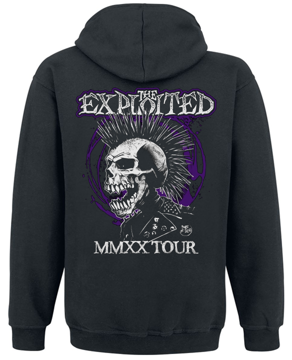 Толстовка с молнией "The Exploited-MMXX Tour" M Черный (42740) - фото 2 Толстовка с молнией "The Exploited-MMXX Tour" M Черный (42740) - фото 2