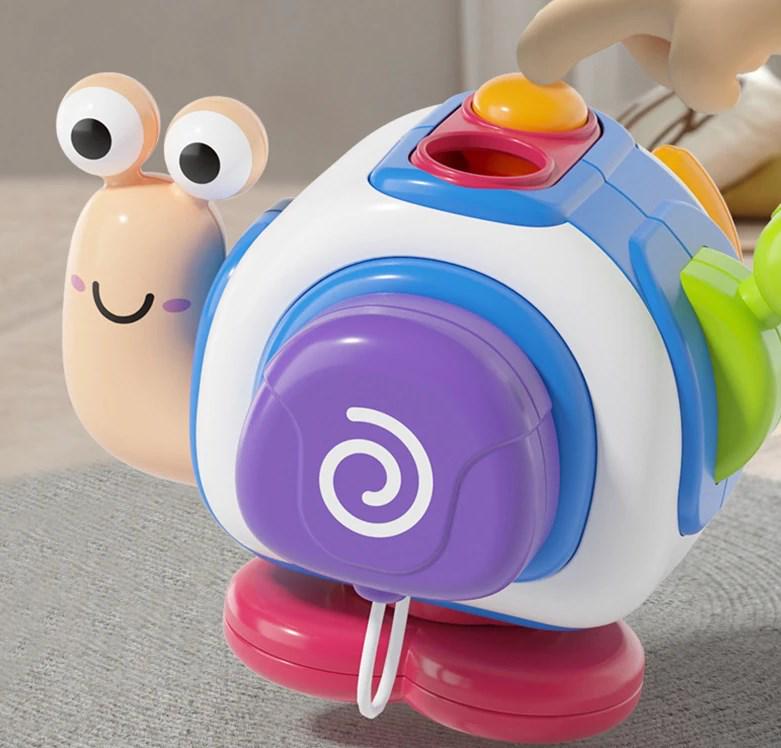 Іграшка Монтессорі Равлик для малюків для розвитку дрібної моторики/координації/мислення/вивчення кольору (1593) - фото 5