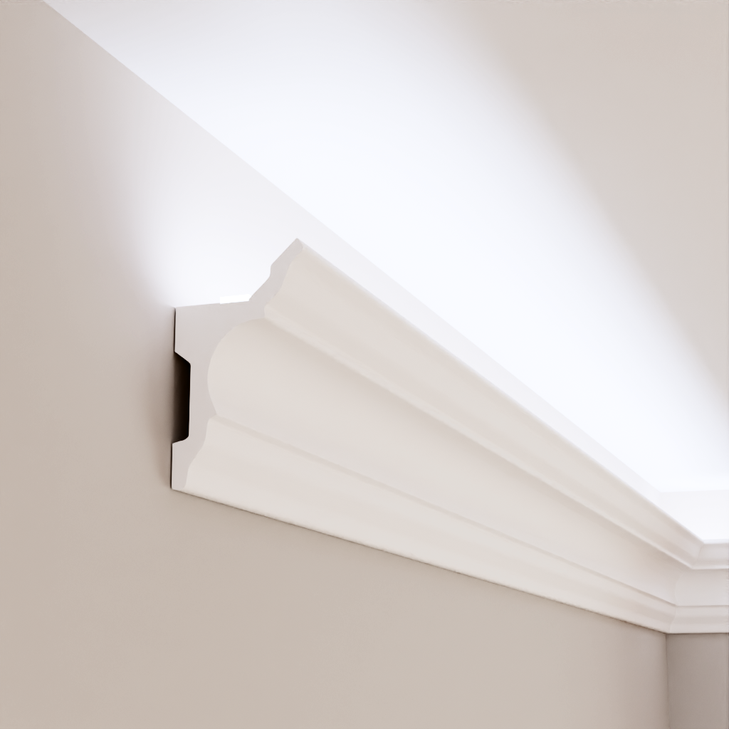 Карниз полиуретановый Tesori KF 717 для LED освещения 81x45x2000 мм (25399203)