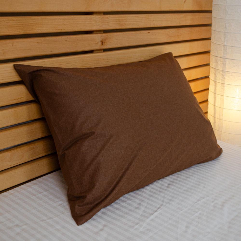 Наволочка на подушку YouStar бязь ранфорс 120 г/м2 50х70 см 1 шт. Шоколад (nav-brf-50x70-shoko)