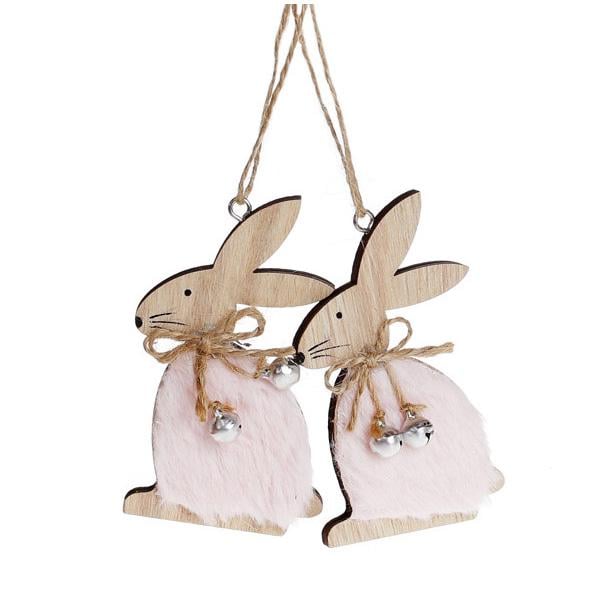Подвеска декоративная Деко Кролики 2 шт. (6628)