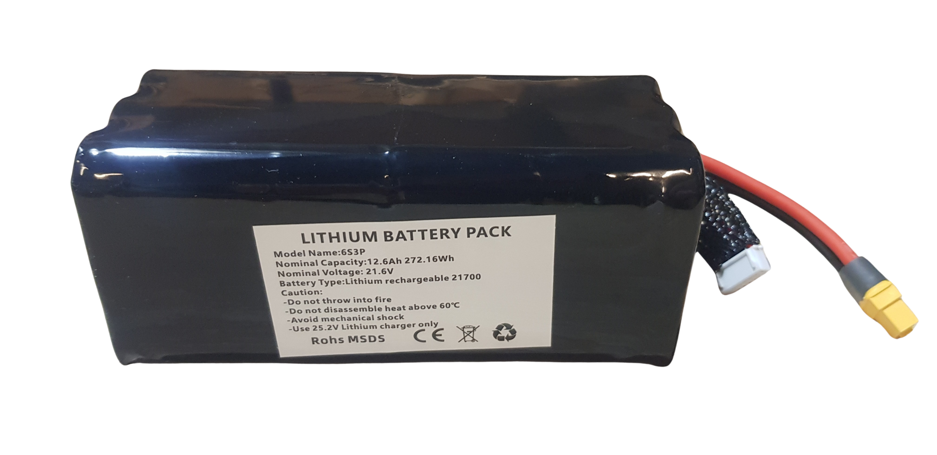 Аккумулятор FPV Li_ion 6S3P Molicel P42A 21,6/25,2V 12600 mAh 272Wh (24846247)